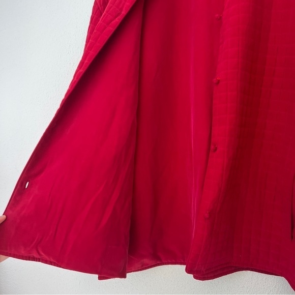 Eileen Fisher 100% Silk Quilted Relaxed Boxy Button Front Jacket Cardigan Large - Picture 10 of 11